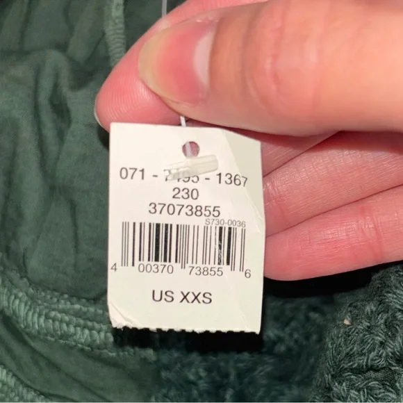 NWT Aerie Green Tiered Mini Dress Crochet Bodice V-Neck Boho Women’s Sz XXS - Picture 7 of 9